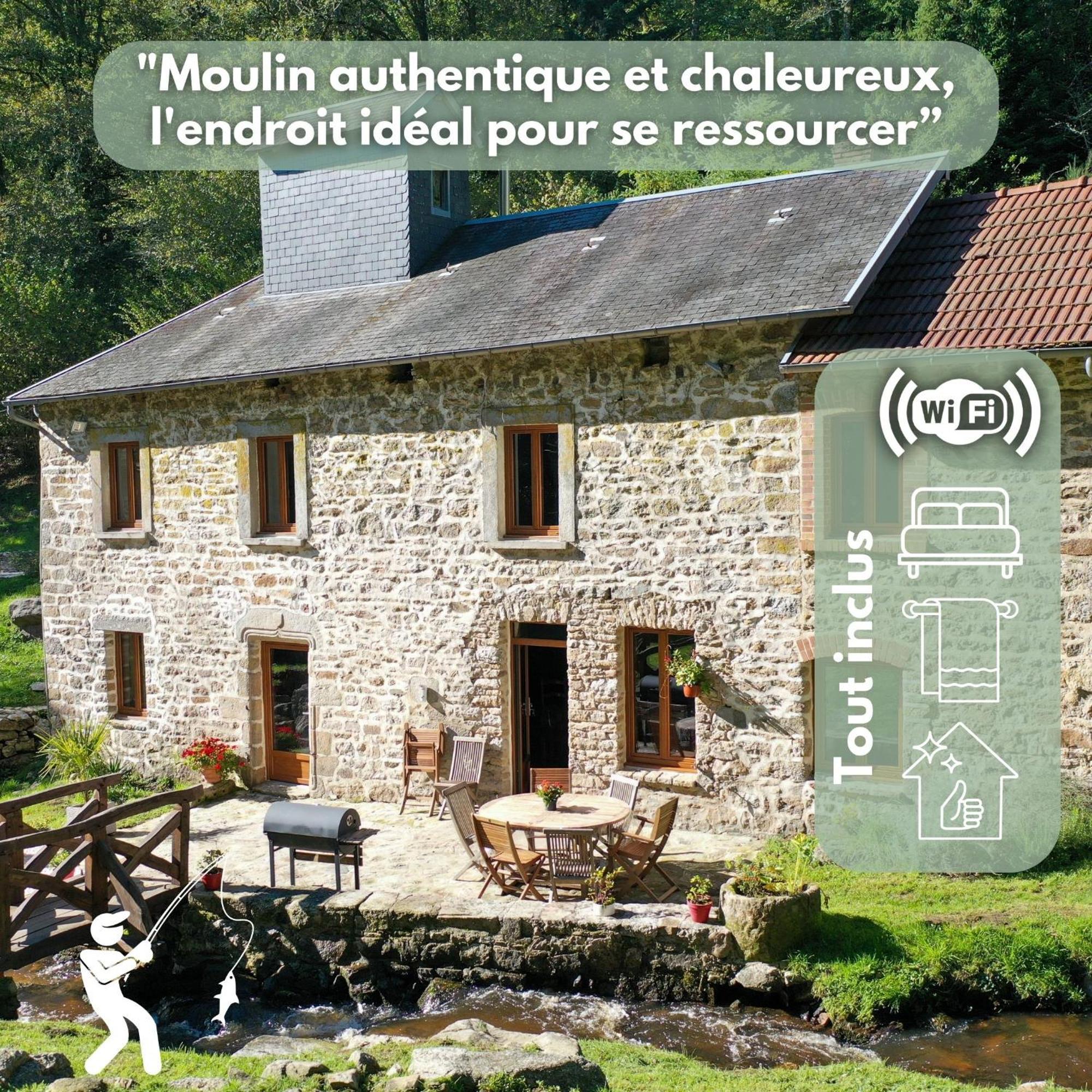 Authentique Moulin Tout Inclus-Moulin De Lavaugarde Thauron ภายนอก รูปภาพ